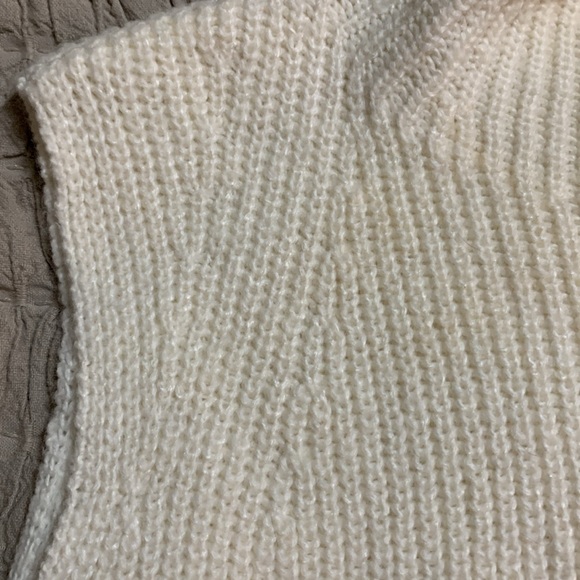 Lauren Ralph Lauren Women Sleeveless Knit Mock Neck Sweater Ivory 1X Lagenlook - Picture 4 of 14